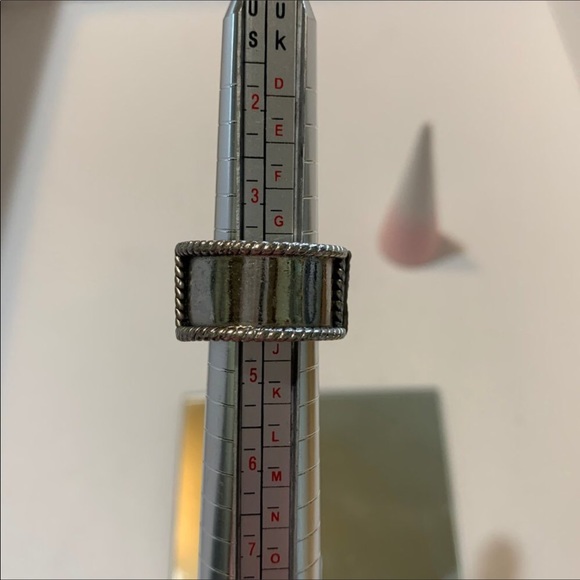 Vintage 40’s 50’s Barclay Jewels of India Blue Gem Silver Tone Ring - Picture 9 of 9